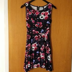 H&M floral skater fit & flare dress, S